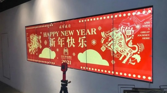 上海百樂門大酒店led透明屏、液晶拼接屏