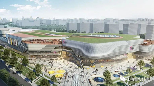 上海松江印象城LED顯示屏項目由智彩科技設(shè)計、安裝