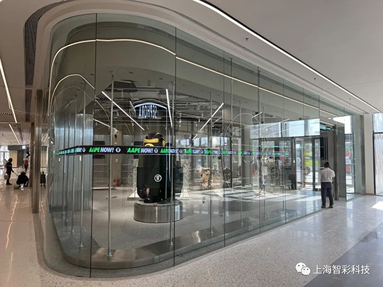 上海松江印象城Aape店鋪LED顯示屏設(shè)計、安裝
